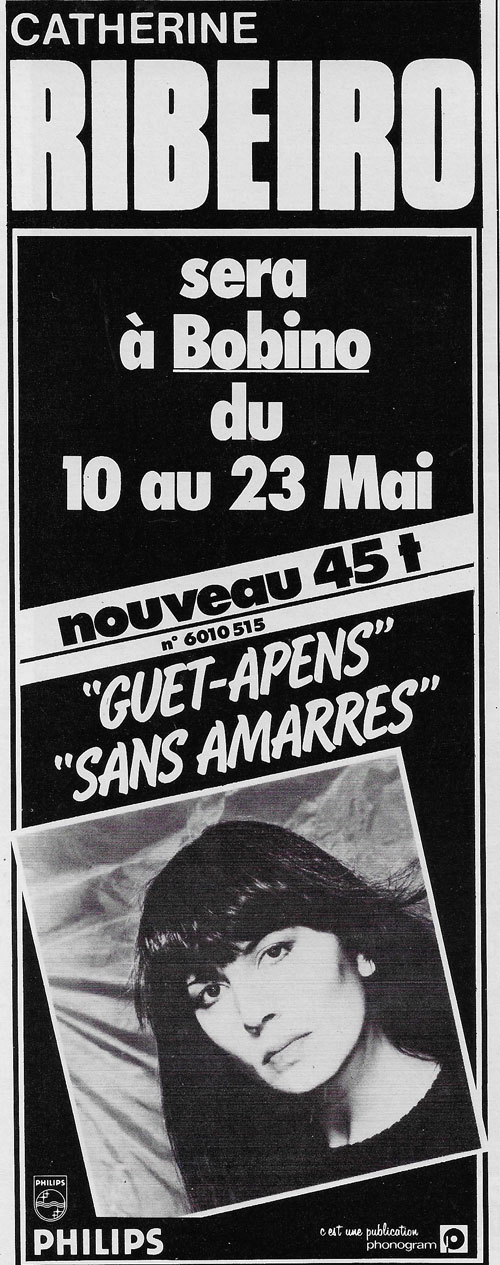 Catherine Ribeiro publicit� 1982