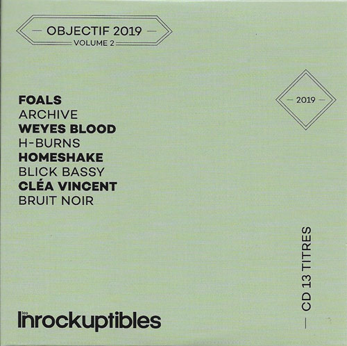 compilation Les Inrockuptibles Objectif 2019 volume 2 cover