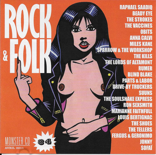 Copilation Rock & Folk Monster CD n� 34 Avril 2011 cover