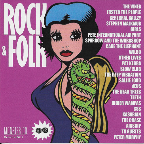 Compilation Rock & Folk Monster CD n� 36 cover