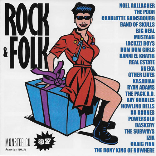 Compilation rock & Folk Monster CD n�37 Janvier 2012 cover