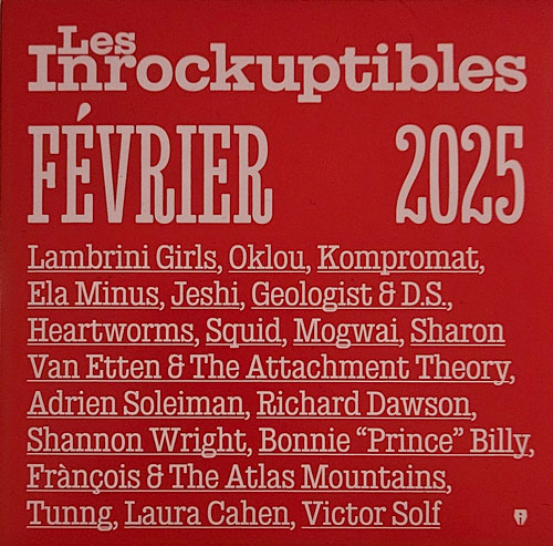 Les Inrockuptibles n�37 F�vrier 2025