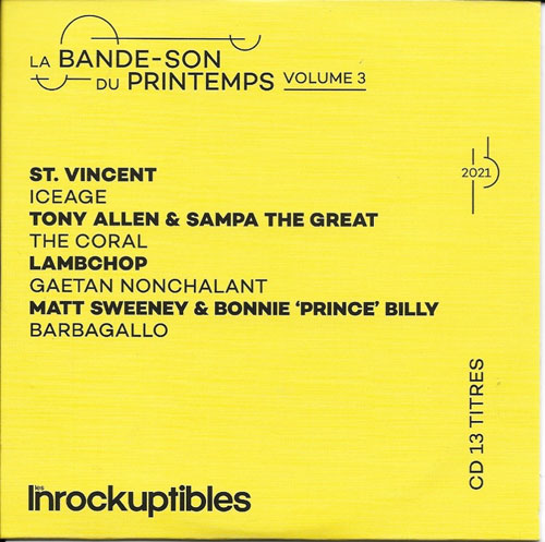 compilation Les Inrockuptibles la bande-son du printemps 2021 Volume 3 cover