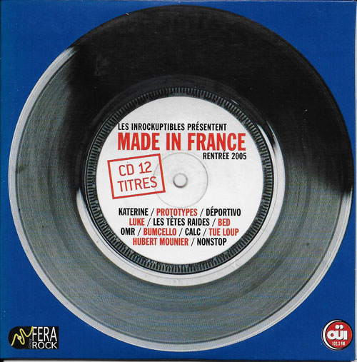 Compilation Les Inrockuptibles Made in France Rentr�e 2005 cover