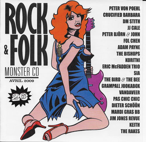 compilation rock & Folk Monster CD n� 26 avril 2009 cover