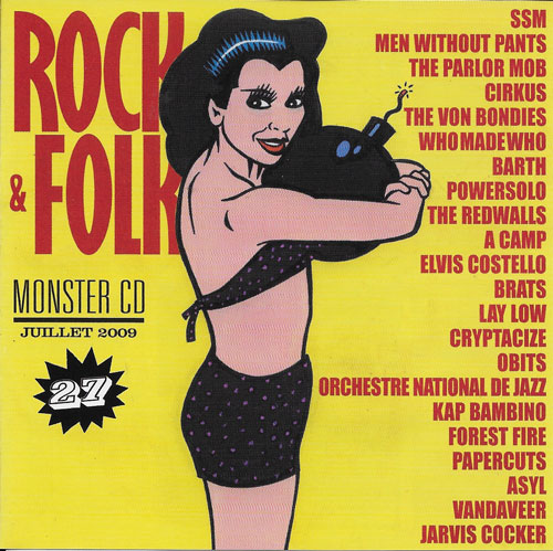 Copilation Rock & Folk Monster CD n� 27 Juillet 2009 cover