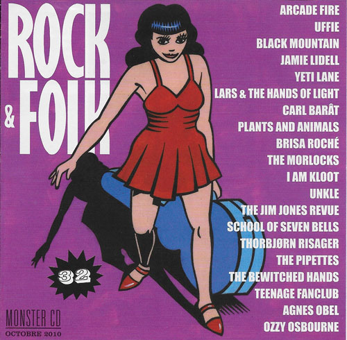 Compilation Rock & Folk Monster CD n� 32 Octobre 2010 cover