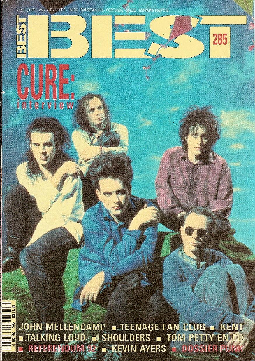 Best n� 285 Avril 1992 The Cure cover
