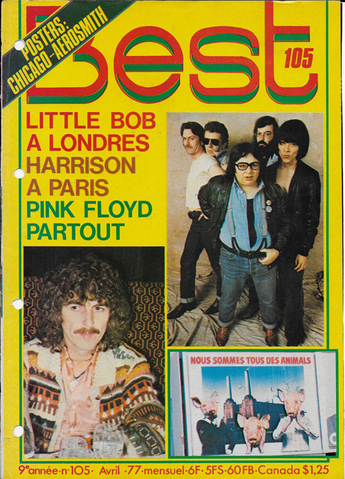 Best n�105 - Novembre 1976 - George Harrison cover