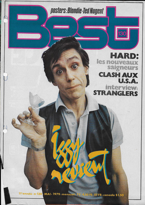 Best n�130 Mai 1979 Iggy Pop cover