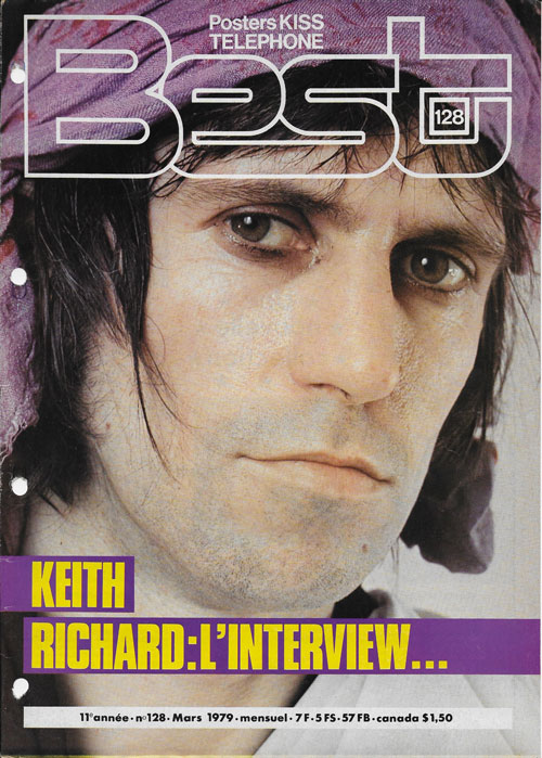 Best n�128 Mars 1979 Keith Richards