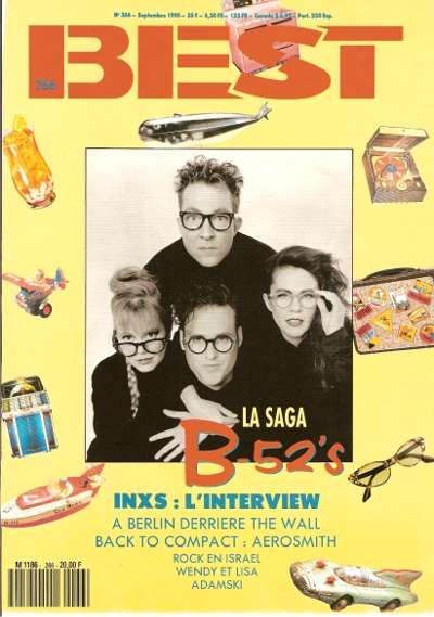 Best n�266 Septembre 1990 The B 52's cover