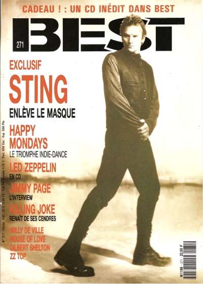 Best n�271 F�vrier 1991 Sting cover