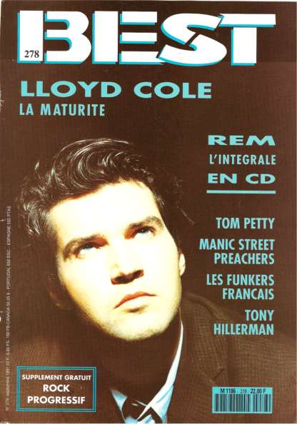 Best n� 278 Septembre 1991 Lloyd Cole cover