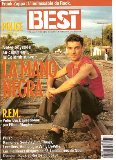 Best n� 306 Janvier 1994 La Mano Negra cover