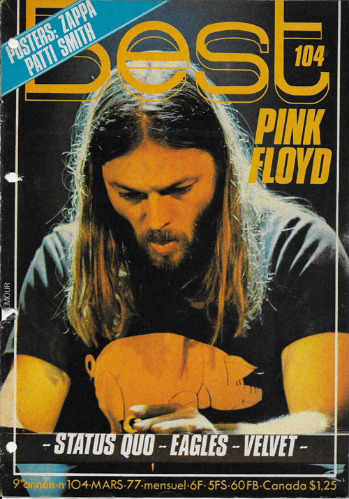 Best n�104 - Mars 1977 - David Gilmour cover