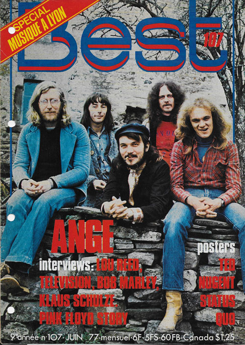 Best n�107 juin 1977 Ange cover