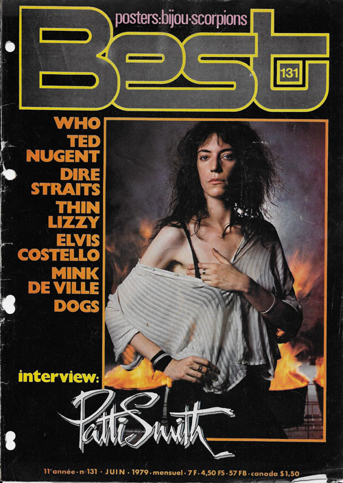 Best n� 131 Juin 1979 Patti Smith cover