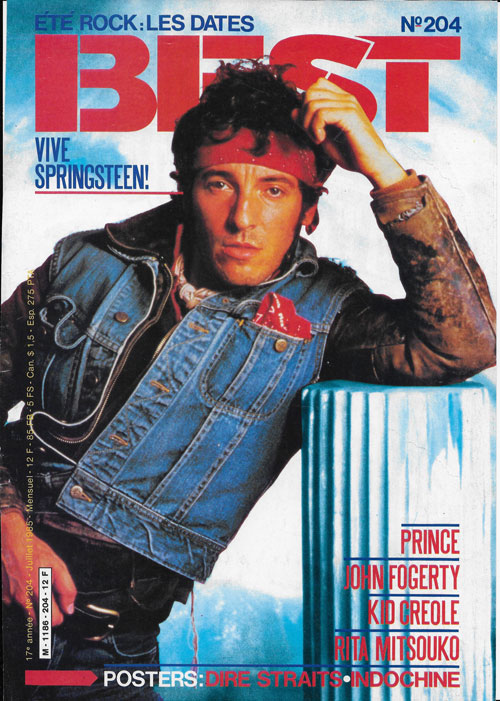 Best n� 204 Juillet 1985 Bruce Sprinsteen cover