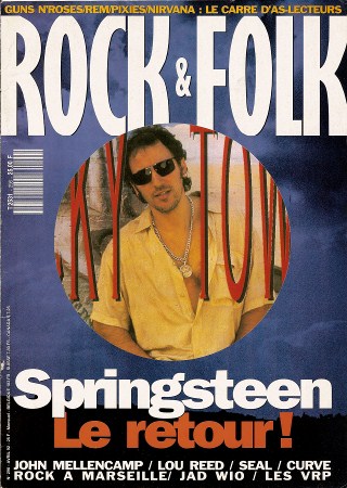 Rock & Folk n� 296 - Avril 1992 Bruce Springsteen cover