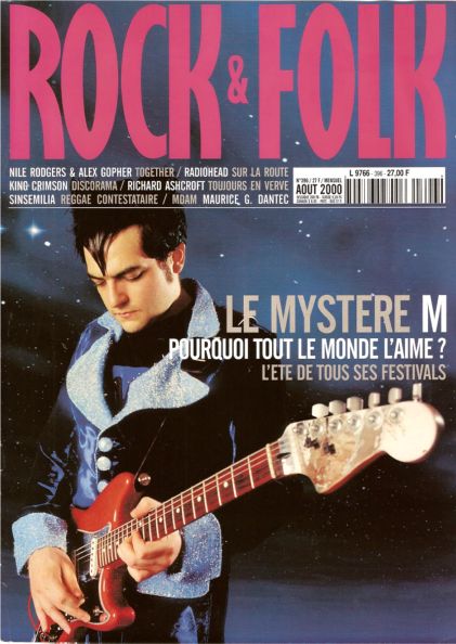 Rock & Folk n� 396 Ao�t 2000 Matthieu Chedid M cover