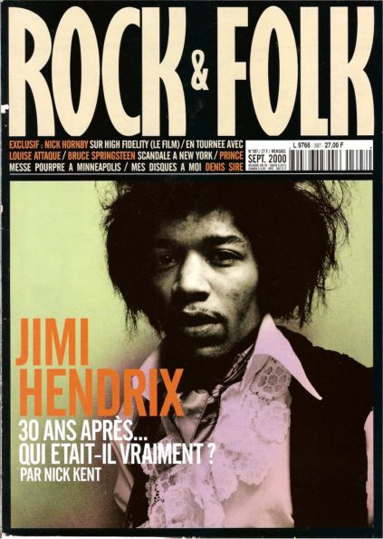 Rock & Folk n� 397 - Septembre 2000 Jimi Hendrix cover