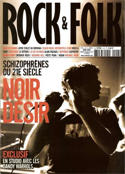 Rock & Folk n� 418 - Juin 2002 Noir D�sir cover