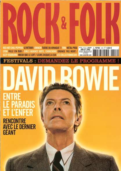Rock & Folk n� 419 Juillet 2002 David Bowie cover