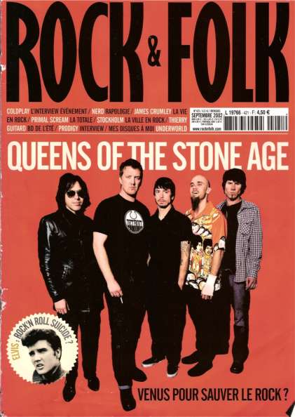 Rock & Folk n� 421 - Septembre 2002 Queens of The Stone Age cover