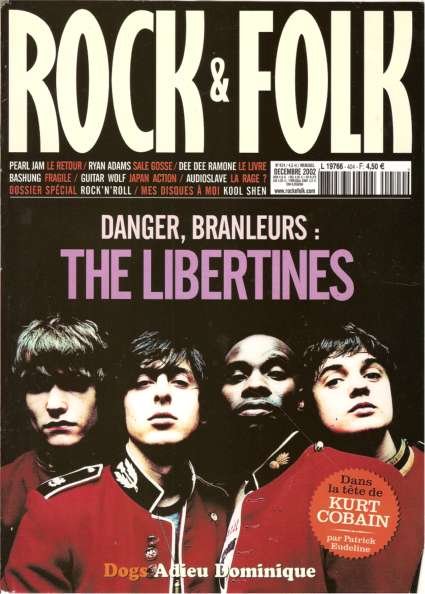 Rock & Folk n� 424 D�cembre 2002 The Libertines cover