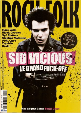 Rock & Folk n� 487 - Mars 2008 Sid Vicious Sex Pistols cover