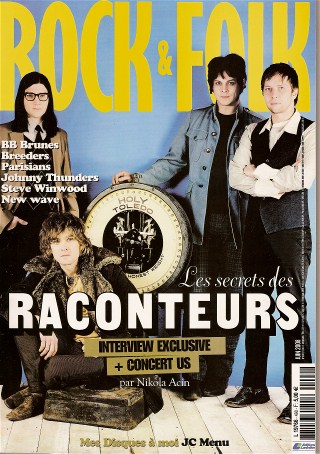 Rock & Folk n� 490 Juin 2008 The Raconteurs cover