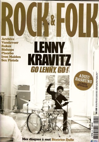 Rock & Folk n� 501 Mai 2009 Lenny Kravits cover