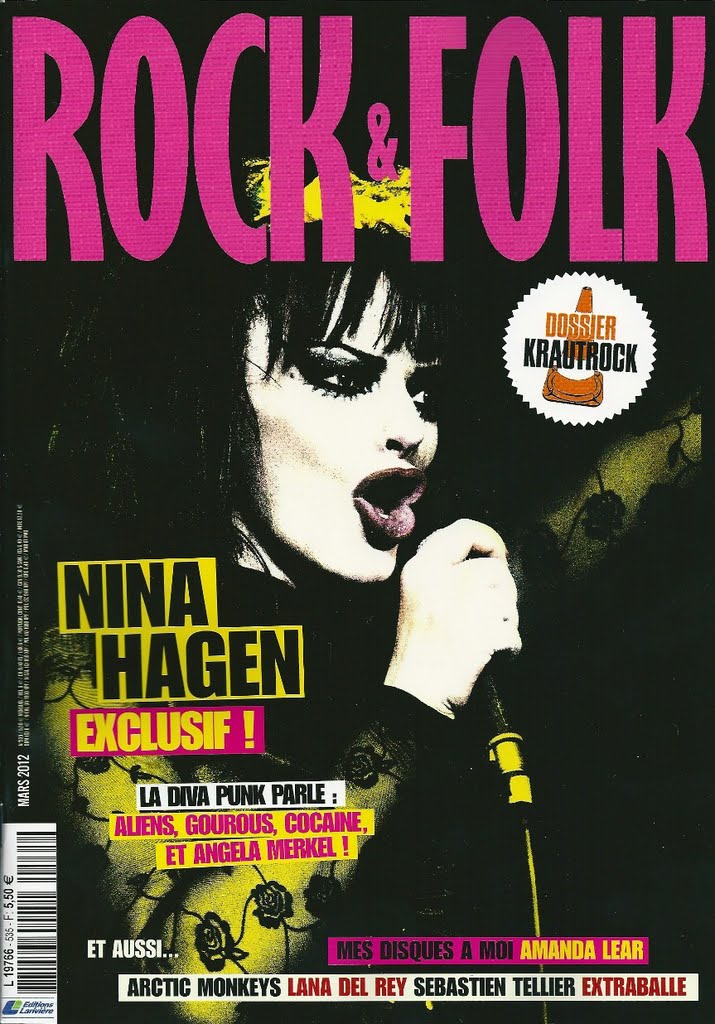 Rock & Folk n� 535 - Mars 2012 Nina Hagen cover