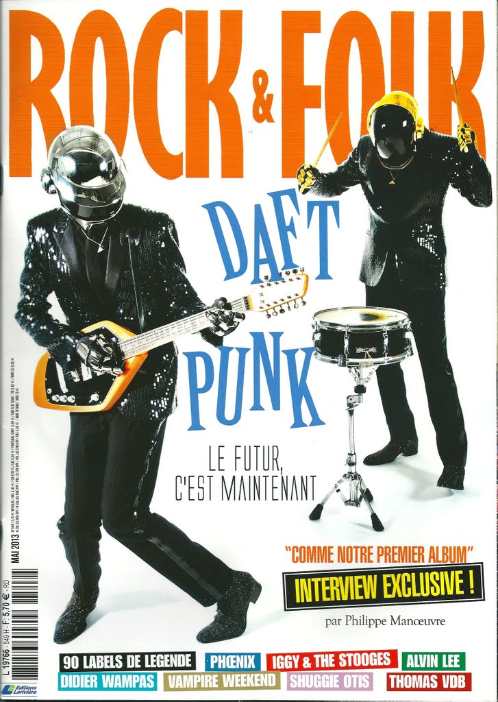 Rock & Folk n� 549 - Mai 2013 Daft Punk cover