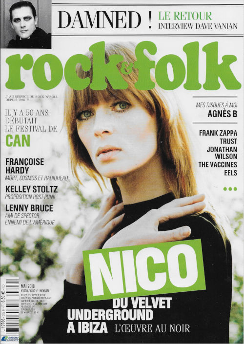 Rock & Folk n� 609 Mai 2018 Nico cover