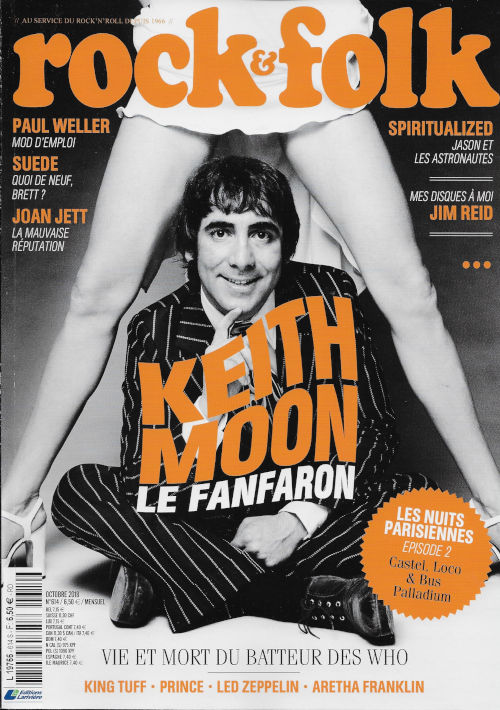 Rock & Folk n� 614 Octobre 2018 Keith Moon cover