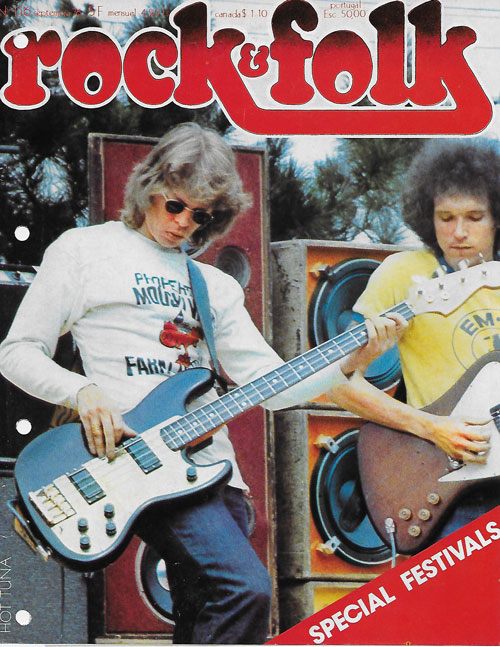 Rock & Folk n�116 - Septembre 1976 Hot Tuna cover
