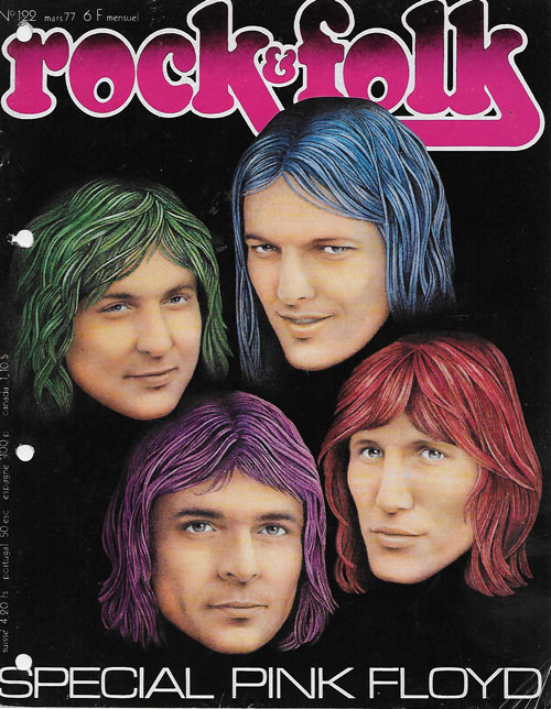 Rock & Folk n�122 - Mars 1977 - Pink Floyd cover