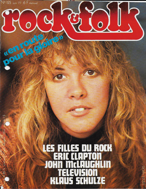 Rock & Folk n�125 Juin 1977 Stevie Nicks Fleetwood Mac cover