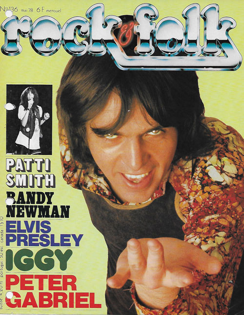 Rock & Folk n�136 - Mai 1978 Peter Gabriel cover