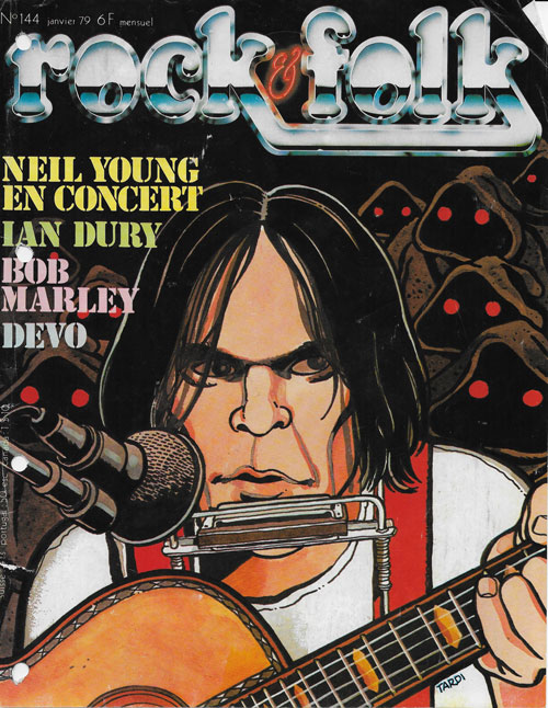 Rock & Folk n�144 Janvier 1979 Neil Young cover