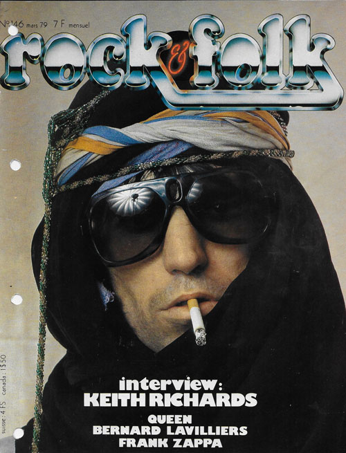 Rock & Folk n�146 Mars 1979 Keith Richards