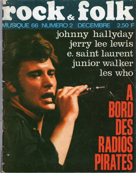 Rock & Folk n�2 D�cembre 1966 Johnny Hallyday cover