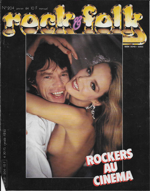 Rock & Folk n�204 Janvier 1984 Mick Jagger cover