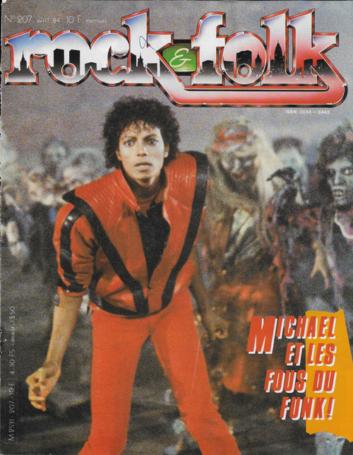 Rock & Folk n� 207 - Avril 1984 Michael Jacksons cover