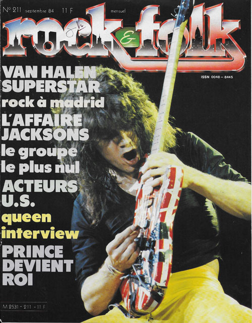 Rock & Folk n�211 - Septembre 1984 Eddie Van Halen cover