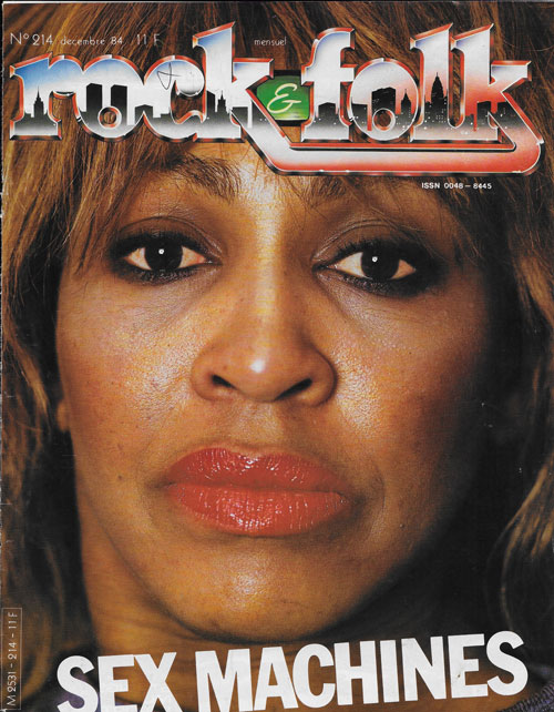 Rock & Folk n�214 Tina Turner cover