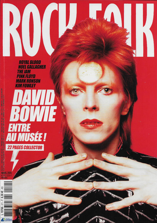 Rock & Folk n� 571 Mars 2015 David Bowie cover
