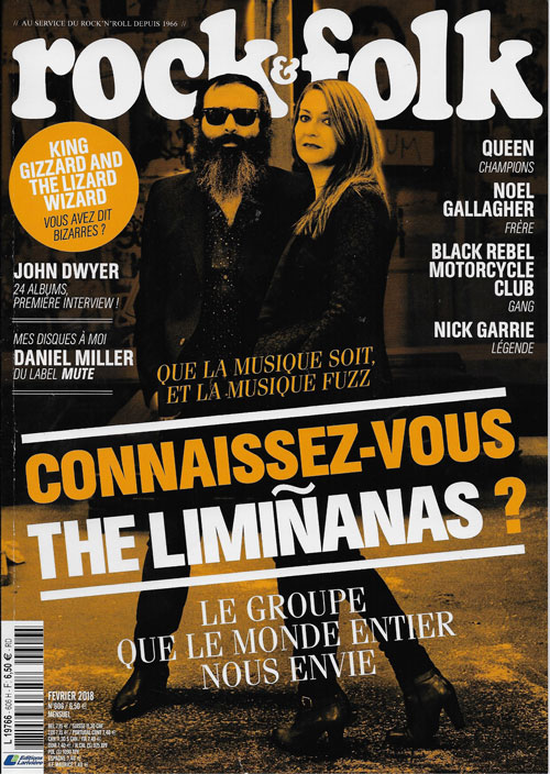 Rock & Folk n�606 F�vrier 2018 The Liminanas